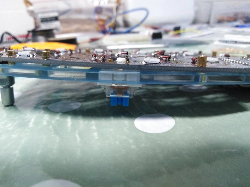 Un interruptor en posición de soldar.